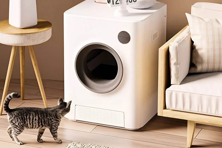 semi automatic litter box