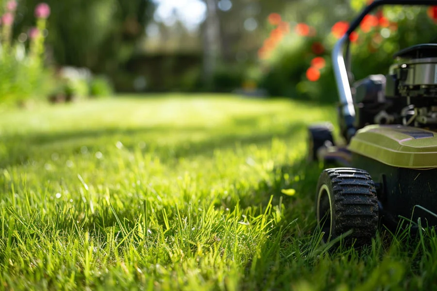 battery charged lawn mower